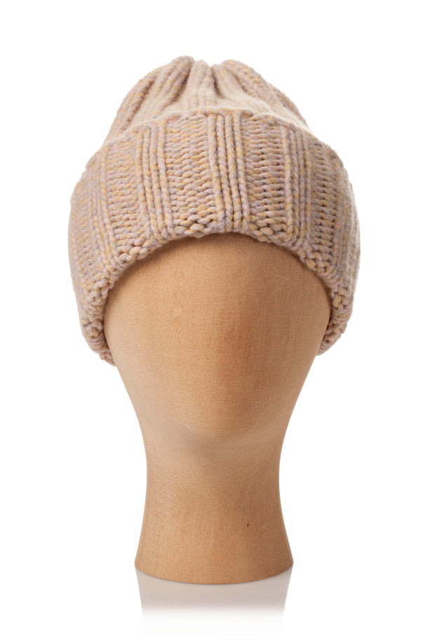 BEANIE WITH TURN-UP FOLD