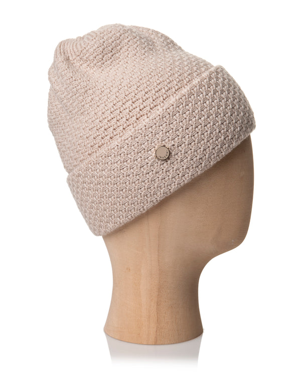 BEANIE WITH TURN UP FOLD