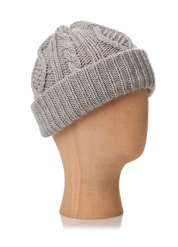 BEANIE WITH TURN UP FOLD