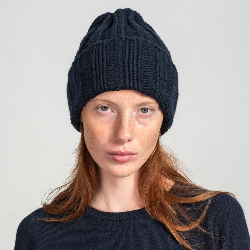 BEANIE WITH TURN-UP FOLD