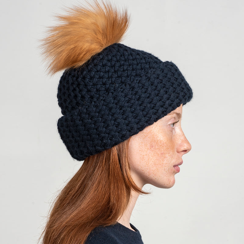 BEANIE WITH TURN-UP FOLD