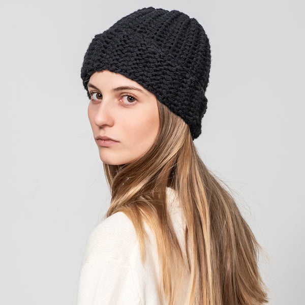 BEANIE WITH TURN-UP FOLD