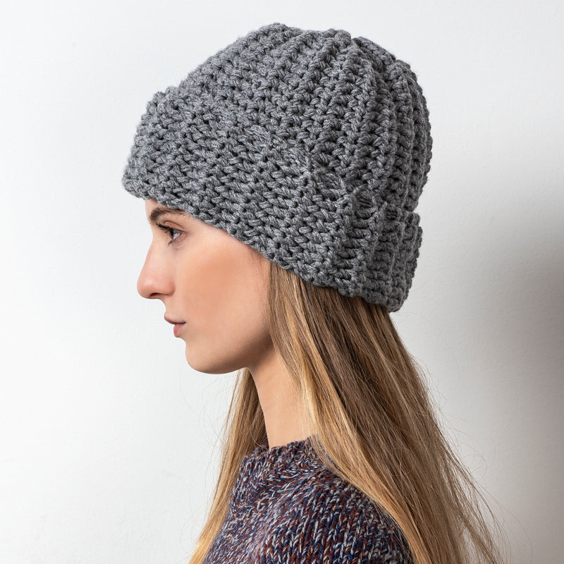 BEANIE WITH TURN-UP FOLD